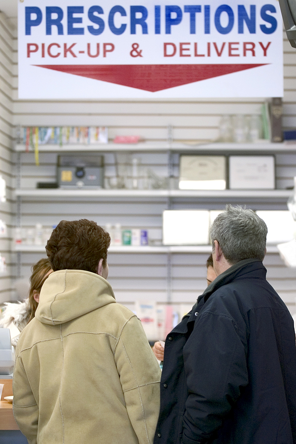 Pharmacy pick-up area